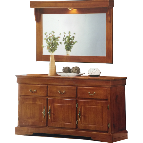 bahut bas 3p + 3T avec miroir (Philippe)