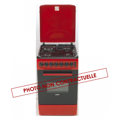 Cuisiniere 4 feux Rouge KLASS